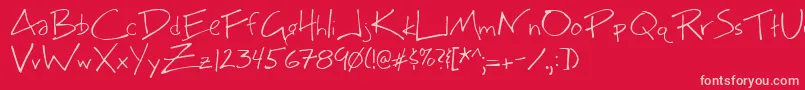 Bigmcn   Font – Pink Fonts on Red Background