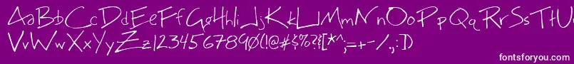 Подробнее о шрифте Bigmcn Шрифт Bigmcn – белые шрифты на фиолетовом фоне