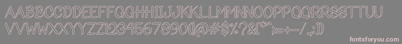 Bigoutliner Font – Pink Fonts on Gray Background