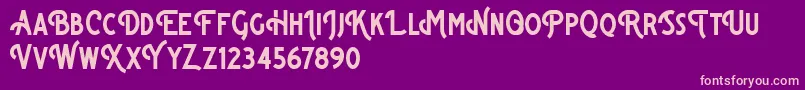 Bigsmile Sans Demo Font – Pink Fonts on Purple Background