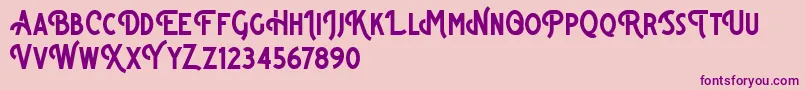 Bigsmile Sans Demo Font – Purple Fonts on Pink Background