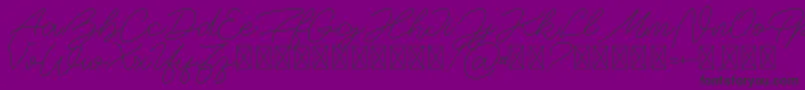 Шрифт BigSpender v1 – чёрные шрифты на фиолетовом фоне