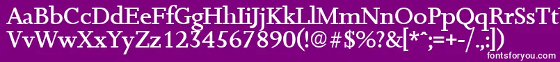 JessicaMedium Font – White Fonts on Purple Background