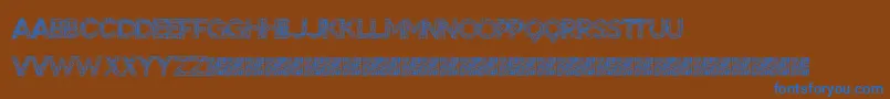 BigTangle Font – Blue Fonts on Brown Background