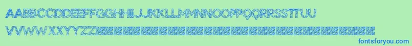 More about BigTangle Font BigTangle Font – Blue Fonts on Green Background
