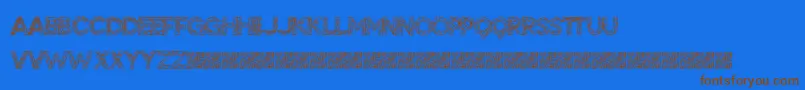 BigTangle Font – Brown Fonts on Blue Background