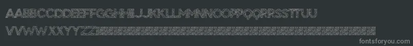 BigTangle Font – Gray Fonts on Black Background