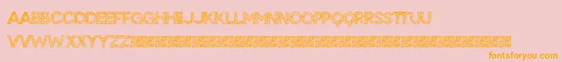 BigTangle Font – Orange Fonts on Pink Background