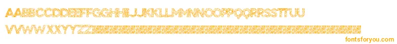 BigTangle-Schriftart – Orangefarbene Schriften