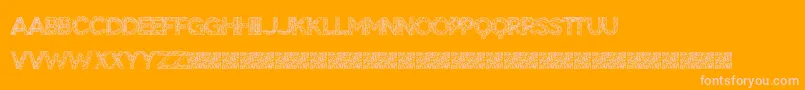 Шрифт BigTangle – розовые шрифты на оранжевом фоне
