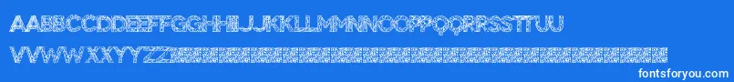 BigTangle Font – White Fonts on Blue Background