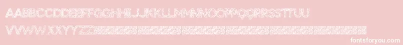 BigTangle Font – White Fonts on Pink Background