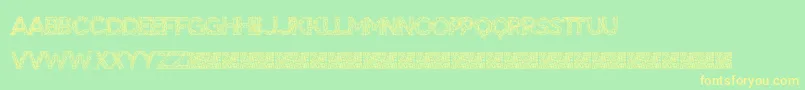 BigTangle Font – Yellow Fonts on Green Background