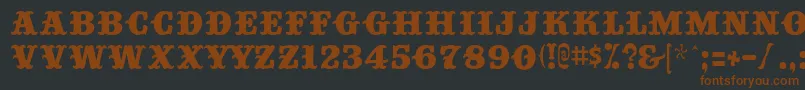BIGTOP   Font – Brown Fonts on Black Background