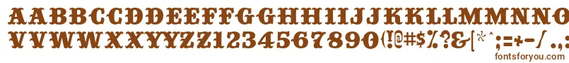 BIGTOP   Font – Brown Fonts on White Background