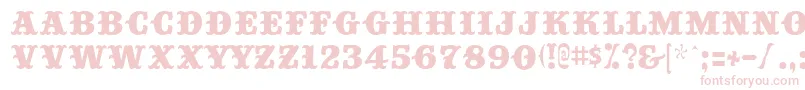 BIGTOP   Font – Pink Fonts on White Background