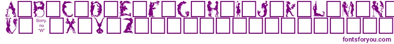 Czcionka Bikids – fioletowe czcionki