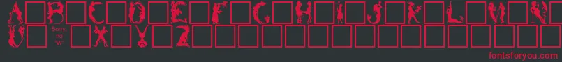fuente Bikids – Fuentes Rojas Sobre Fondo Negro