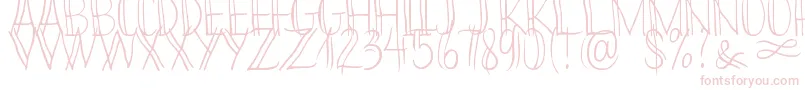 Bikinny Demo-Schriftart – Rosa Schriften auf weißem Hintergrund