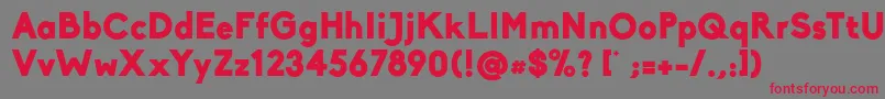 Biko Black Font – Red Fonts on Gray Background