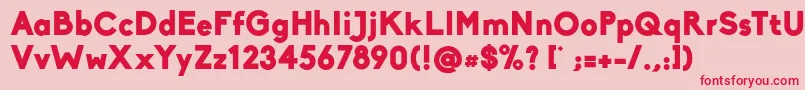 Biko Black Font – Red Fonts on Pink Background