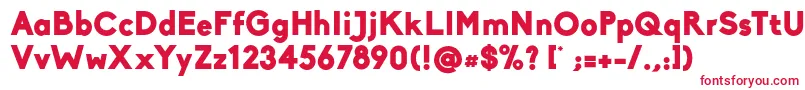 Biko Black Font – Red Fonts on White Background