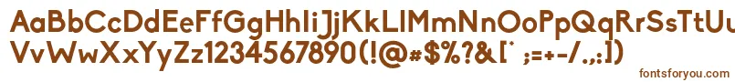 Biko Bold-fontti – ruskeat fontit valkoisella taustalla