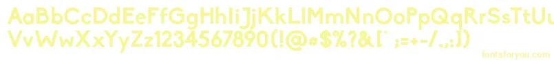 Czcionka Biko Bold – żółte czcionki