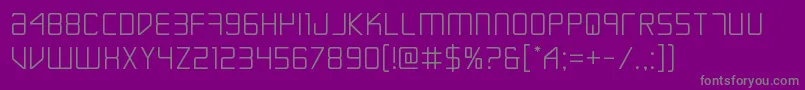 Escapeartist Font – Gray Fonts on Purple Background