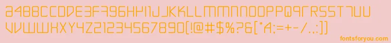 Escapeartist Font – Orange Fonts on Pink Background