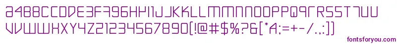 Шрифт Escapeartist – фиолетовые шрифты на белом фоне