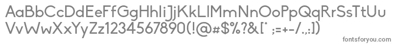 Biko Regular Font – Gray Fonts on White Background
