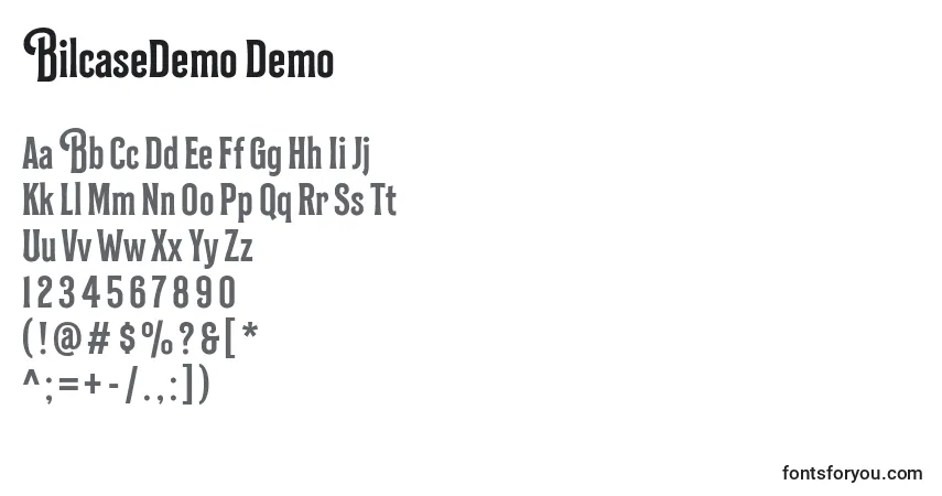 BilcaseDemo Demo (121283)フォント–アルファベット、数字、特殊文字