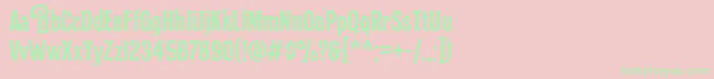 BilcaseDemo Demo Font – Green Fonts on Pink Background