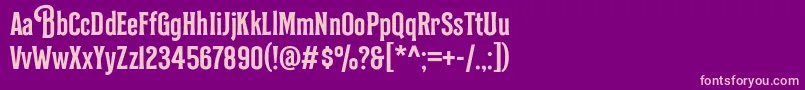 BilcaseDemo Demo Font – Pink Fonts on Purple Background