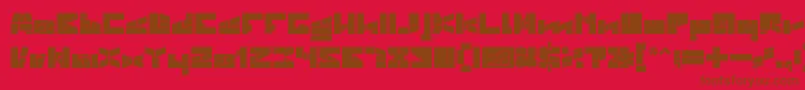 BILL GATES WINDOWS BOLD Font – Brown Fonts on Red Background