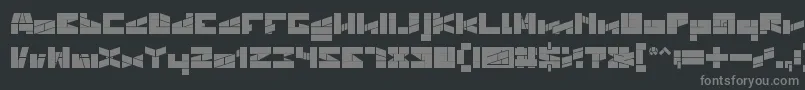 BILL GATES WINDOWS BOLD Font – Gray Fonts on Black Background