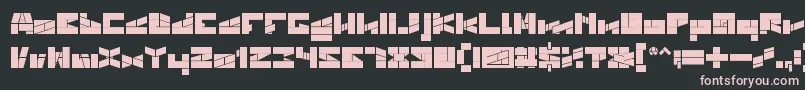 BILL GATES WINDOWS BOLD Font – Pink Fonts on Black Background
