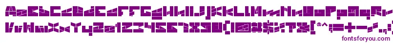 Шрифт BILL GATES WINDOWS BOLD – фиолетовые шрифты на белом фоне