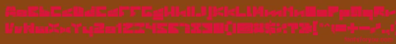 Police BILL GATES WINDOWS BOLD – polices rouges sur fond brun