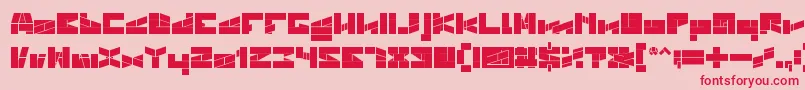 BILL GATES WINDOWS BOLD Font – Red Fonts on Pink Background