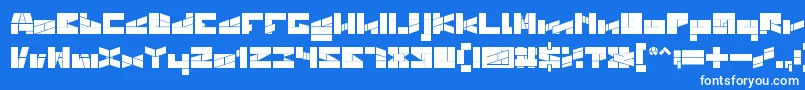 BILL GATES WINDOWS BOLD Font – White Fonts on Blue Background