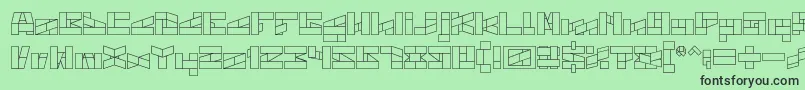 BILL GATES WINDOWS Font – Black Fonts on Green Background