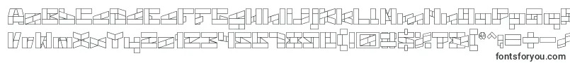 Шрифт BILL GATES WINDOWS – трафаретные шрифты