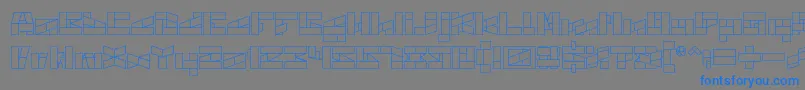 BILL GATES WINDOWS Font – Blue Fonts on Gray Background