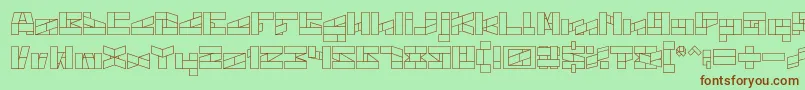 BILL GATES WINDOWS Font – Brown Fonts on Green Background