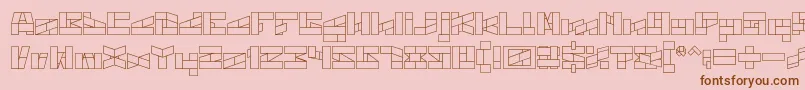 BILL GATES WINDOWS Font – Brown Fonts on Pink Background