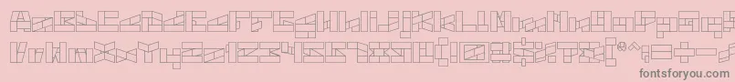 BILL GATES WINDOWS Font – Gray Fonts on Pink Background