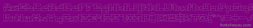 BILL GATES WINDOWS Font – Gray Fonts on Purple Background