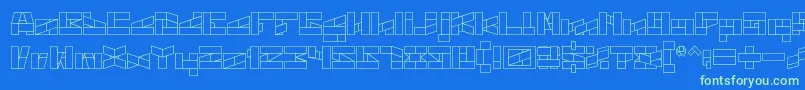 BILL GATES WINDOWS Font – Green Fonts on Blue Background